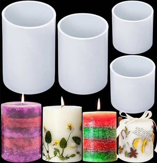 Silikon-Kerzenformen für die Kerzenherstellung, Silikon-Kerzenform, Säulen-Epoxidharz-Gussformen für Heimwerkerarbeiten