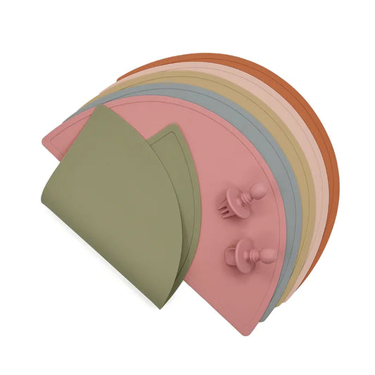 Новый дизайн пищевой моющийся силиконовый коврик для кормления без BPA, силиконовые детские коврики на заказ