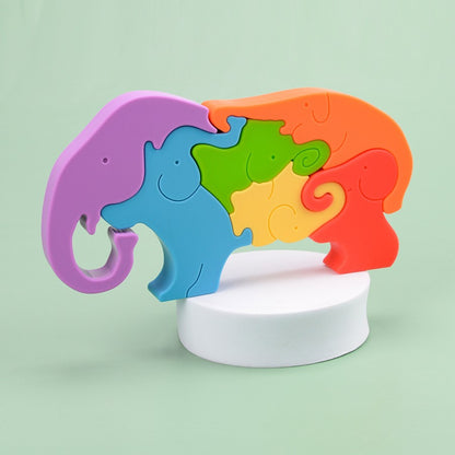 BULK BUY Colorful elephant-shaped baby silicone stacking toy, Silicone Toys Supplier