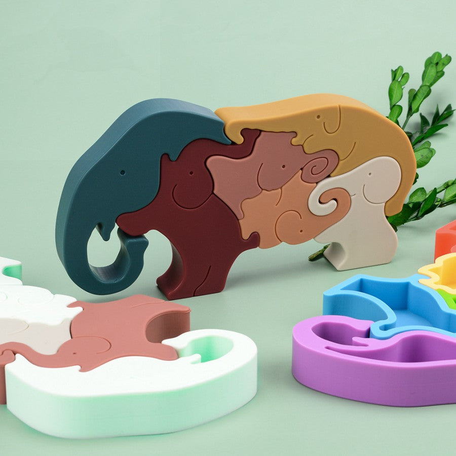 ОПТОВАЯ КУПИТЬ Красочная детская силиконовая игрушка в форме слона, поставщик силиконовых игрушек