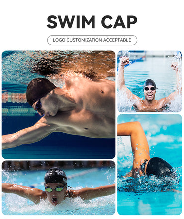 Bulk Buy Adult Seamless Silicone Swim Cap 100% Silicone Leak Proof Swimming Caps Customized