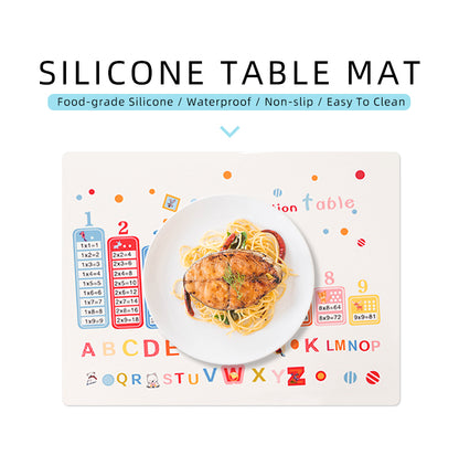 Multiple Silicone Mats Dining Learning Table Mat Customized
