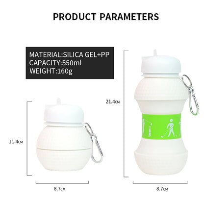 Wholesale Water Bottle Release Anxiety Reusable Silicone Folding Kids Water Bottle For Hiking