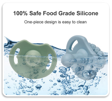 Purchases Silicone Baby Pacifier, BPA Free Newborn Eco-friendly Food Grade Soother Soft Safety Adult Pacifier