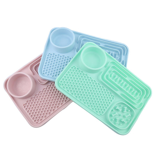 Upgrade Dog bowl slow feeder multifunctional feeding mat with suction cup 2024 new arrival