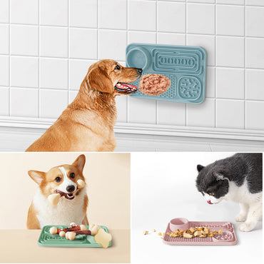 Upgrade Dog bowl slow feeder multifunctional feeding mat with suction cup 2024 new arrival
