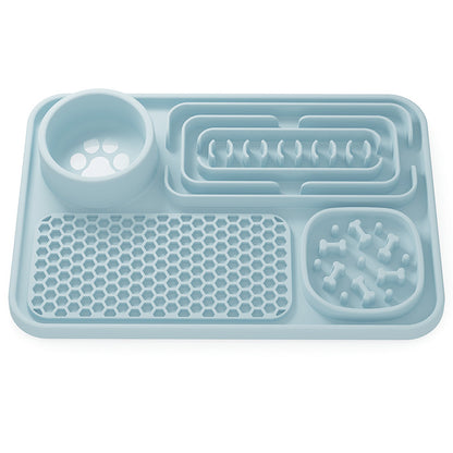 Upgrade Dog bowl slow feeder multifunctional feeding mat with suction cup 2024 new arrival