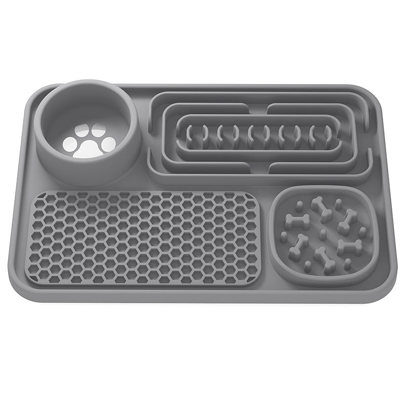 Upgrade Dog bowl slow feeder multifunctional feeding mat with suction cup 2024 new arrival