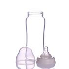 High Quality Baby Glass Feeding Bottle 240ml/8oz Wide Neck Borosilicate With Silicone Nipple Factory Manufacture