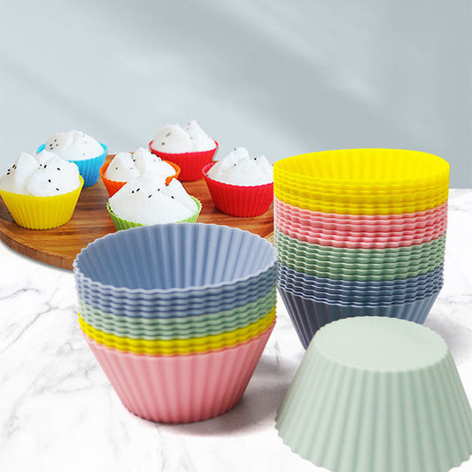 Изготовленные на заказ силиконовые формы, многоразовые стандартные цветные силиконовые формы для выпечки, силиконовые формы для выпечки кексов и кексов, силиконовые формы для торта
