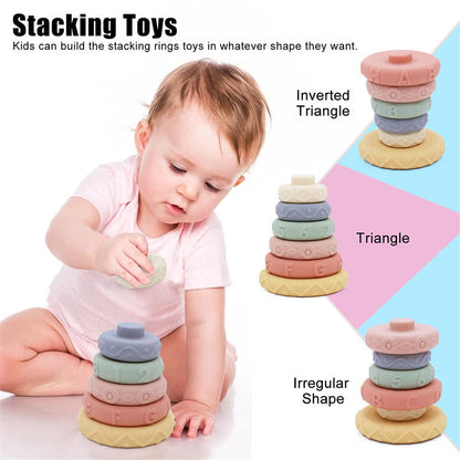 Silicone Stacking Toys Educational Sensory Toys Customized