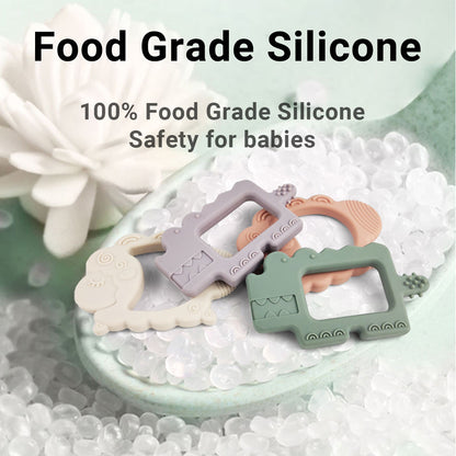 Wholesale Baby Teether, Food Grade Soother Infant Toddler Silicone Baby Teether toys