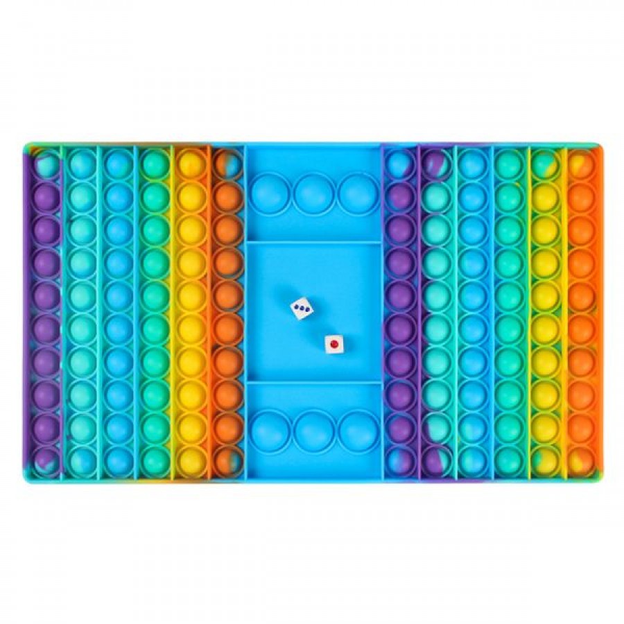 New Arrival Silicone Rainbow Chess Board Bubble Popper Fidget Toys, Wholesale silicone toys