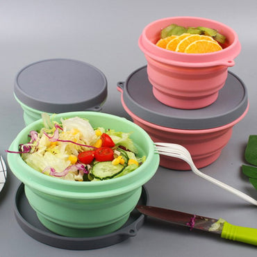 Popular BPA Free Food Grade Foldable Silicone Microwave Popcorn Popper Bowl with Lid