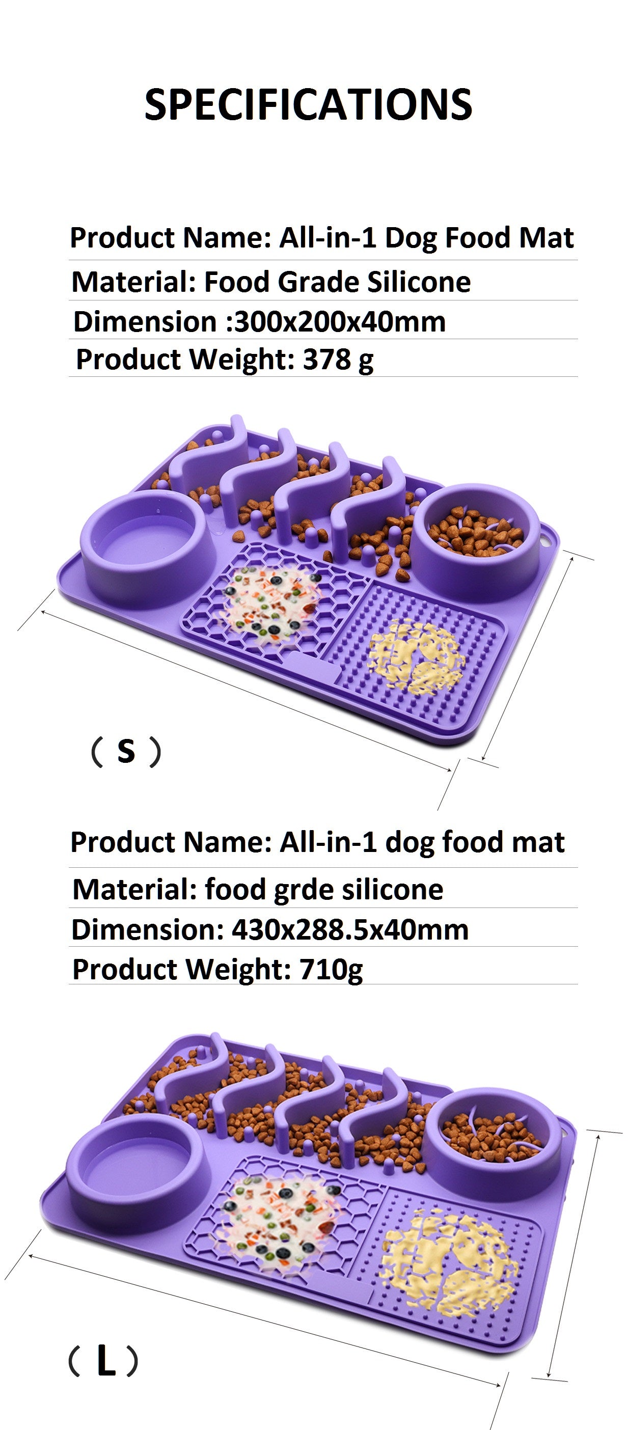 Силиконовые коврики для мисок для собак, БЕСПЛАТНЫЙ ОБРАЗЕЦ. Универсальная нескользящая кормушка для медленных домашних животных.