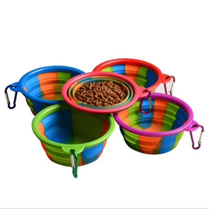 2024 hot selling portable pet collapsible dog bowl wholesale