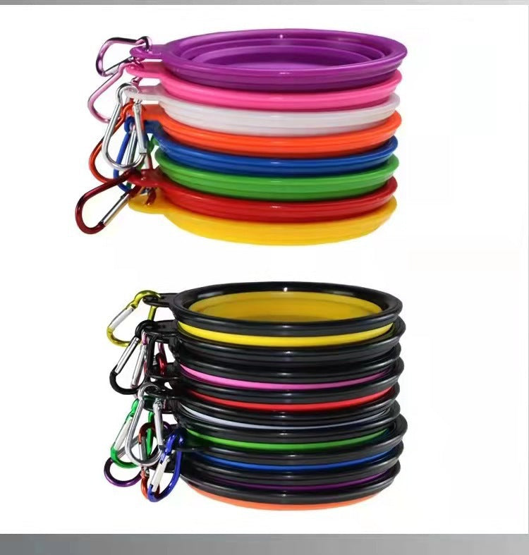 2024 hot selling portable pet collapsible dog bowl wholesale
