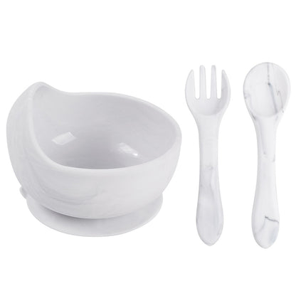 Silicone baby feeding tableware newest design, baby eating training, complementary food bowls, spoons, silicone suction cups, baby bowls