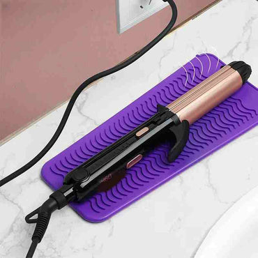 New Arrival Heat Resistant Silicone Mat Pouch for Flat Curling Iron,Hair Straightener,Hair Curling Wands And Hot Hair Tools