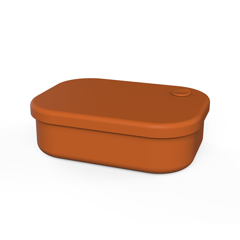 Новый пищевой силиконовый ланч-бокс, ящик для нагрева и хранения в микроволновой печи, ящик для хранения, герметичный ланч-бокс с перегородкой