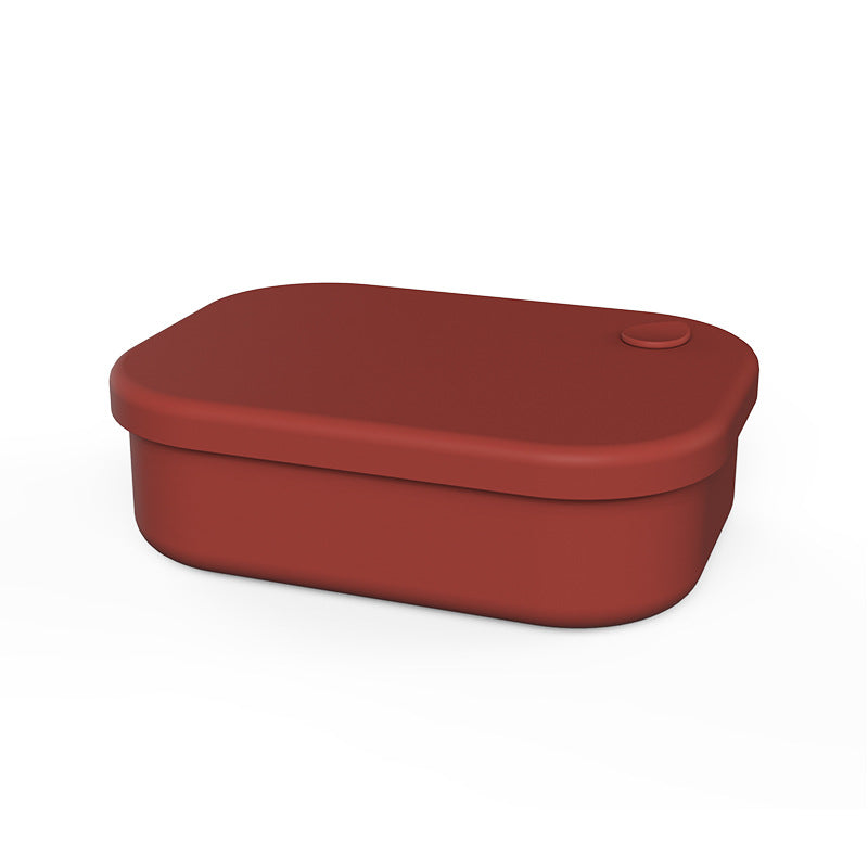 New food grade silicone lunch box, microwave oven heating and preservation box, storage box, partition sealed lunch box