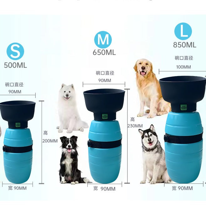 Large capacity collapsible portable dog water bottle wholesale